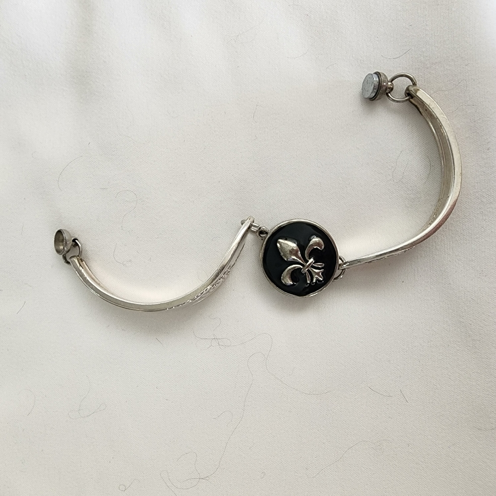 Silver Antique Silverware Spoon Bracelet - image 2